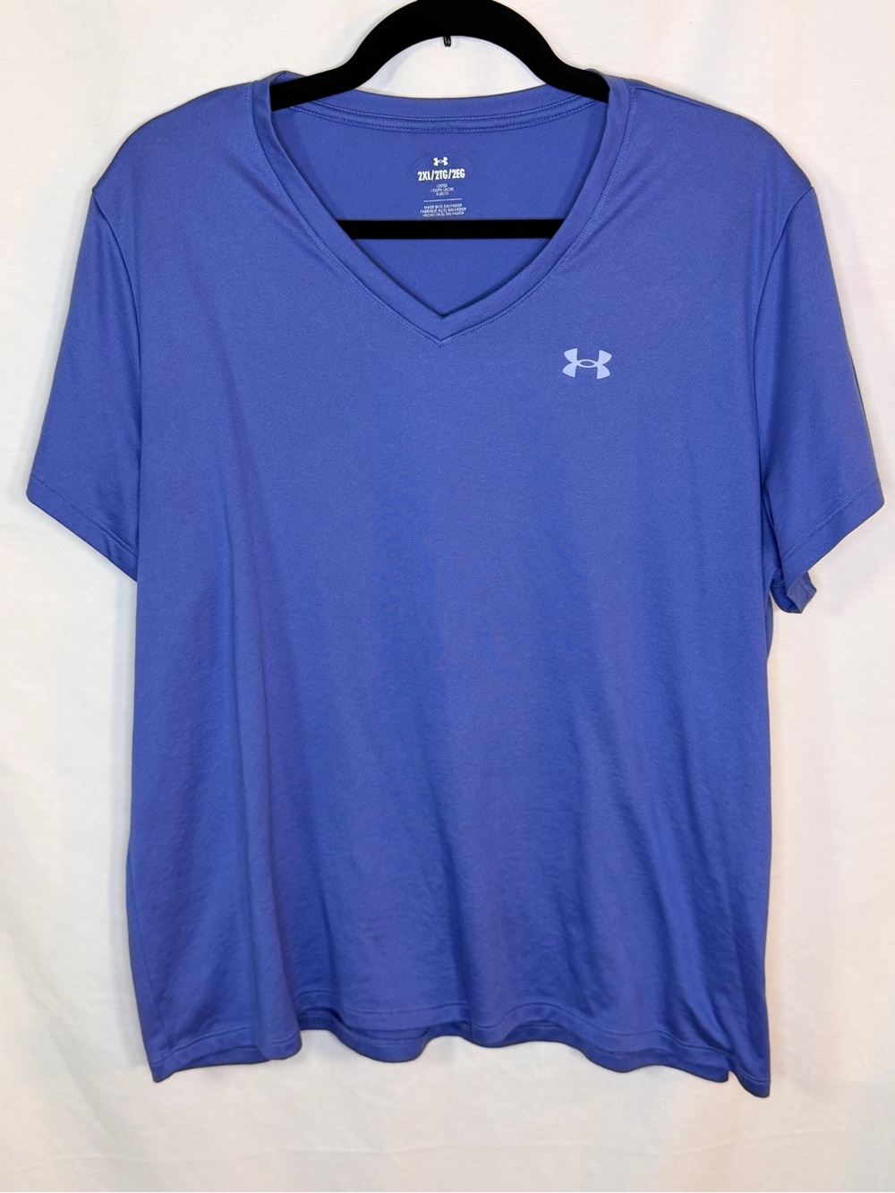 Under Armour Women's V-Neck Performance Tee - Periwinkle